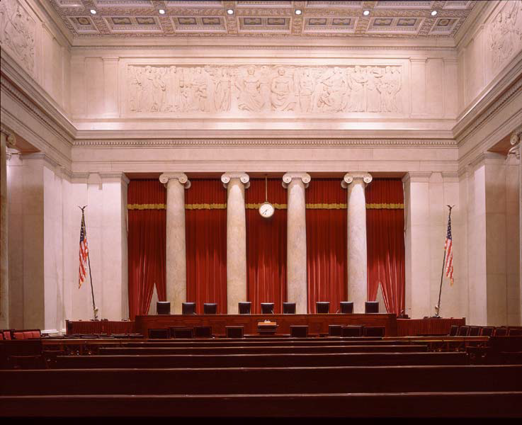 East Wall Frieze above The Supreme Court Bench